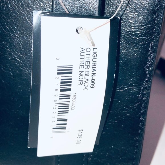 NWT-SFW Leather crossbody-satchel bag black - Picture 9 of 9